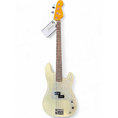 Used Fender American Professional II Precision Bass Olympic White Electric Bass Guitar