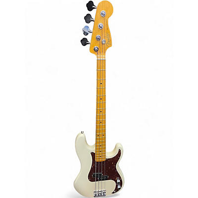 Used Fender American Professional II Precision Bass Pearl White Electric Bass Guitar