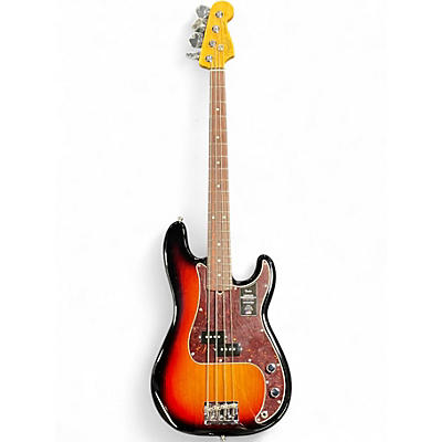 Used Fender American Professional II Precision Bass Sunburst Electric Bass Guitar