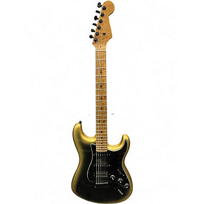 Used Fender American Professional II Stratocaster Black and Gold Solid Body Electric Guitar