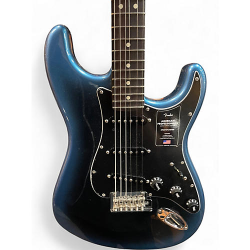 Used Fender American Professional II Stratocaster DARK NIGHT Solid Body Electric Guitar DARK NIGHT