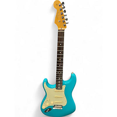 Used Fender American Professional II Stratocaster Left Handed Miami Blue Electric Guitar