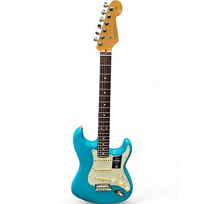 Used Fender American Professional II Stratocaster Miami Blue Solid Body Electric Guitar