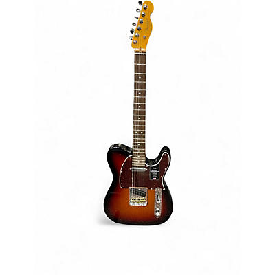 Used Fender American Professional II Telecaster 3 Tone Sunburst Solid Body Electric Guitar