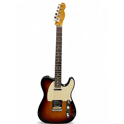 Used Fender American Professional II Telecaster 3 Tone Sunburst Solid Body Electric Guitar