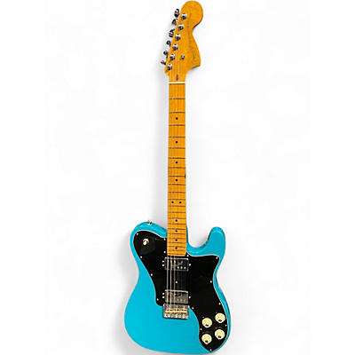 Used Fender American Professional II Telecaster Deluxe Blue Solid Body Electric Guitar