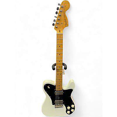 Used Fender American Professional II Telecaster Deluxe Olympic White Solid Body Electric Guitar