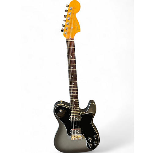 Used Fender American Professional II Telecaster Silver Solid Body Electric Guitar Silver