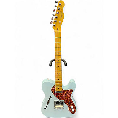 Used Fender American Professional II Telecaster Thinline Surf Green Hollow Body Electric Guitar