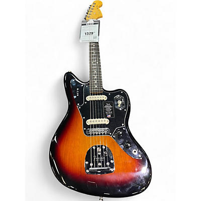 Used Fender American Professional Jaguar 2 Color Sunburst Solid Body Electric Guitar