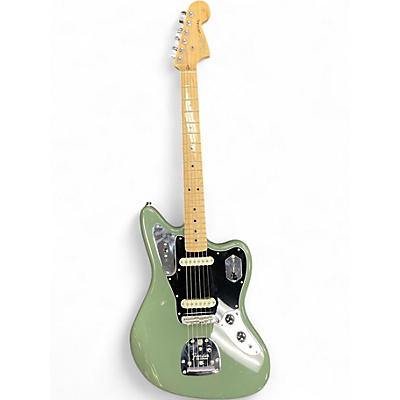 Used Fender American Professional Jaguar Green Solid Body Electric Guitar