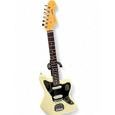 Used Fender American Professional Jaguar Olympic White Solid Body Electric Guitar
