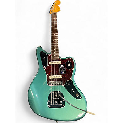Used Fender American Professional Jaguar Sherwood Green Metallic Solid Body Electric Guitar