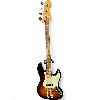Used Fender American Professional Jazz Bass 2 Tone Sunburst Electric Bass Guitar