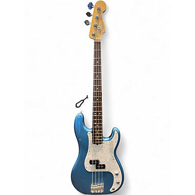 Used Fender American Professional Jazz Bass Blue Electric Bass Guitar