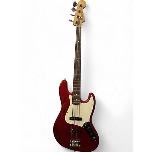 Used Fender American Professional Jazz Bass Candy Apple Red Electric Bass Guitar Candy Apple Red