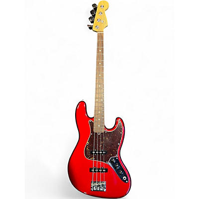 Used Fender American Professional Jazz Bass Candy Apple Red Electric Bass Guitar
