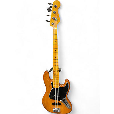 Used Fender American Professional Jazz Bass Natural Electric Bass Guitar