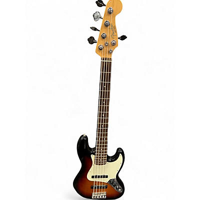 Used Fender American Professional Jazz Bass v 2 Color Sunburst Electric Bass Guitar