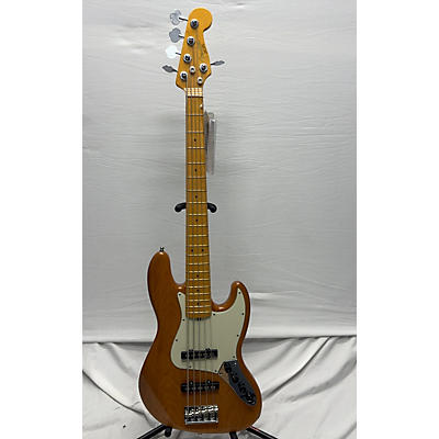 Fender Used Fender American Professional Jazz V Pine Natural Electric Bass Guitar