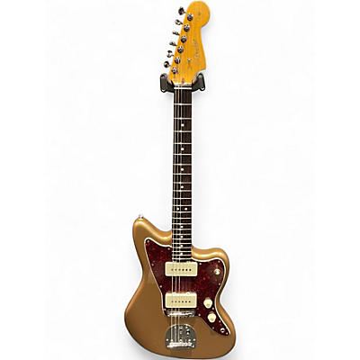 Used Fender American Professional Jazzmaster Faded Firemist Gold Solid Body Electric Guitar