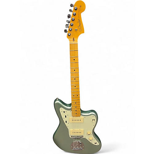 Used Fender American Professional Jazzmaster mystic surf green Solid Body Electric Guitar mystic surf green