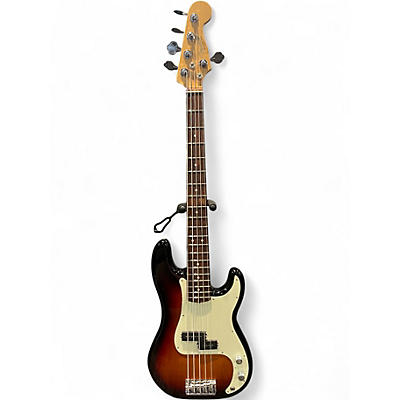 Used Fender American Professional Precision Bass 2 Color Sunburst Electric Bass Guitar