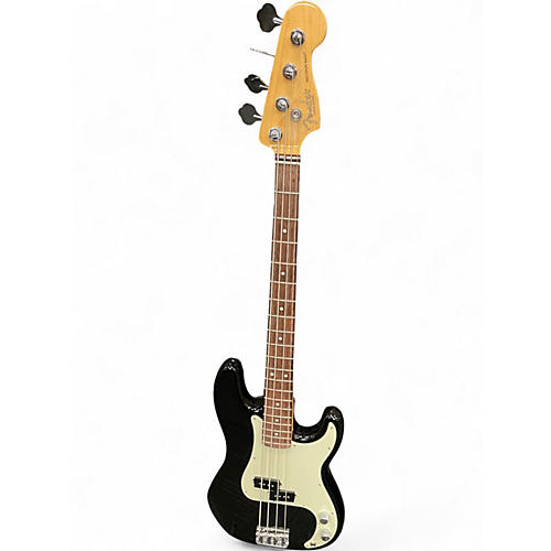 Used Fender American Professional Precision Bass Black Electric Bass Guitar Black