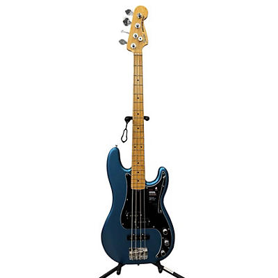 Fender Used Fender American Professional Precision Bass Blue Electric Bass Guitar