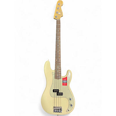 Used Fender American Professional Precision Bass Cream Electric Bass Guitar