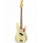 Used Fender American Professional Precision Bass Cream Electric Bass Guitar Cream