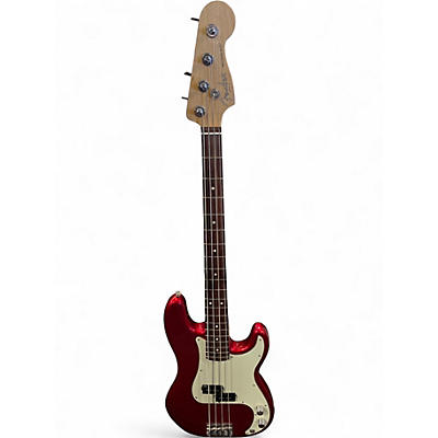 Used Fender American Professional Precision Bass Red Electric Bass Guitar