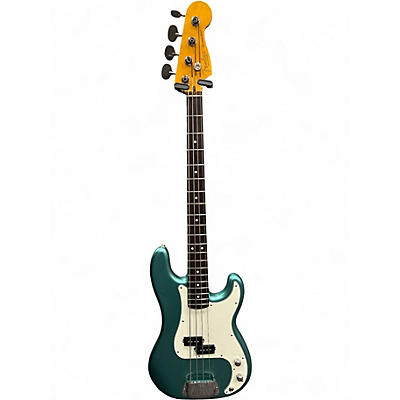 Used Fender American Professional Precision Bass Sherwood Green Metallic Electric Bass Guitar