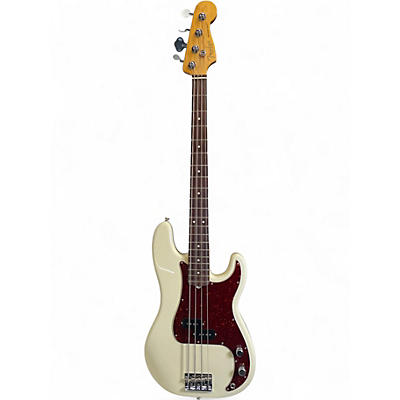 Used Fender American Professional Precision Bass Vintage White Electric Bass Guitar