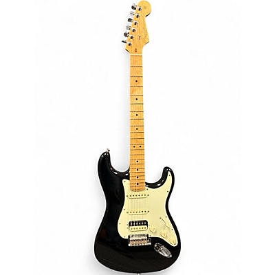 Used Fender American Professional Standard Stratocaster HSS Black Solid Body Electric Guitar