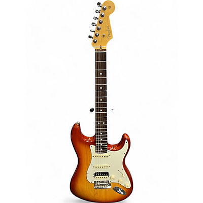 Used Fender American Professional Stratocaster HSS Shawbucker Ash Sienna Sunburst Solid Body Electric Guitar