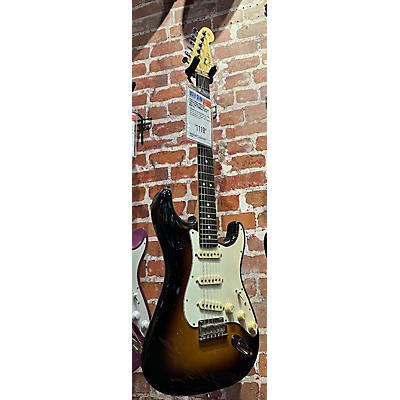 Fender Used Fender American Professional Stratocaster SSS 3 Tone Sunburst Solid Body Electric Guitar