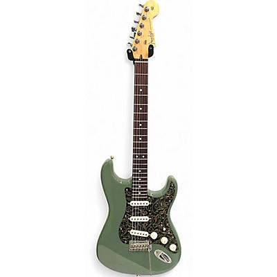 Used Fender American Professional Stratocaster SSS ANTIQUE OLIVE Solid Body Electric Guitar