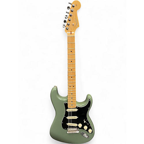 Used Fender American Professional Stratocaster SSS ANTIQUE OLIVE Solid Body Electric Guitar ANTIQUE OLIVE
