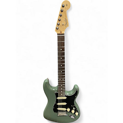 Used Fender American Professional Stratocaster SSS Antique Olive Solid Body Electric Guitar Antique Olive
