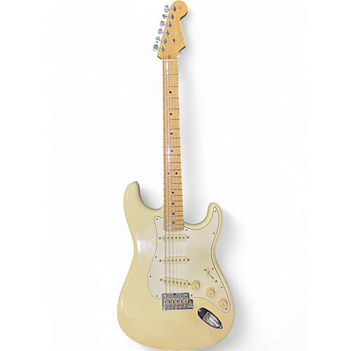Used Fender American Professional Stratocaster SSS Antique White Solid Body Electric Guitar Antique White