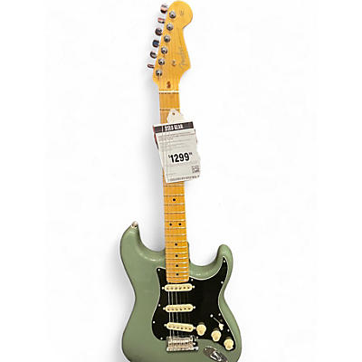 Used Fender American Professional Stratocaster SSS Army Green Solid Body Electric Guitar