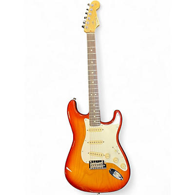 Used Fender American Professional Stratocaster SSS Crimson Burst Solid Body Electric Guitar