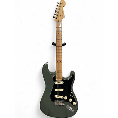 Used Fender American Professional Stratocaster SSS Royal Olive Solid Body Electric Guitar