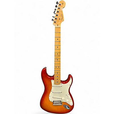 Used Fender American Professional Stratocaster SSS Trans Amber Solid Body Electric Guitar