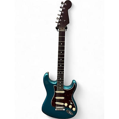 Used Fender American Professional Stratocaster with Rosewood Neck Ocean Turquoise Solid Body Electric Guitar