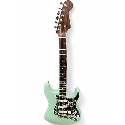 Used Fender American Professional Stratocaster with Rosewood Neck Surf Green Solid Body Electric Guitar