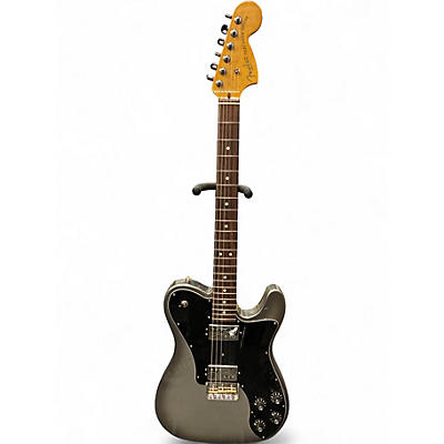 Used Fender American Professional Telecaster Black and Silver Solid Body Electric Guitar