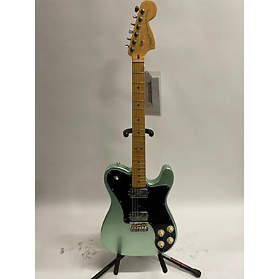 Used Fender American Professional Telecaster Deluxe Shawbucker Mystic Surf Green Solid Body Electric Guitar