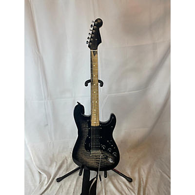 Fender Used Fender American QMT Strat HSS Pale Moon Trans Black Pale Moon Solid Body Electric Guitar